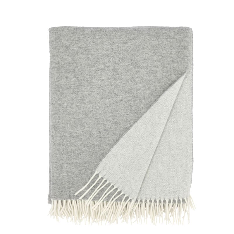 Södahl Plaid 130 x 170 cm i light grey doubleface, Tranquil